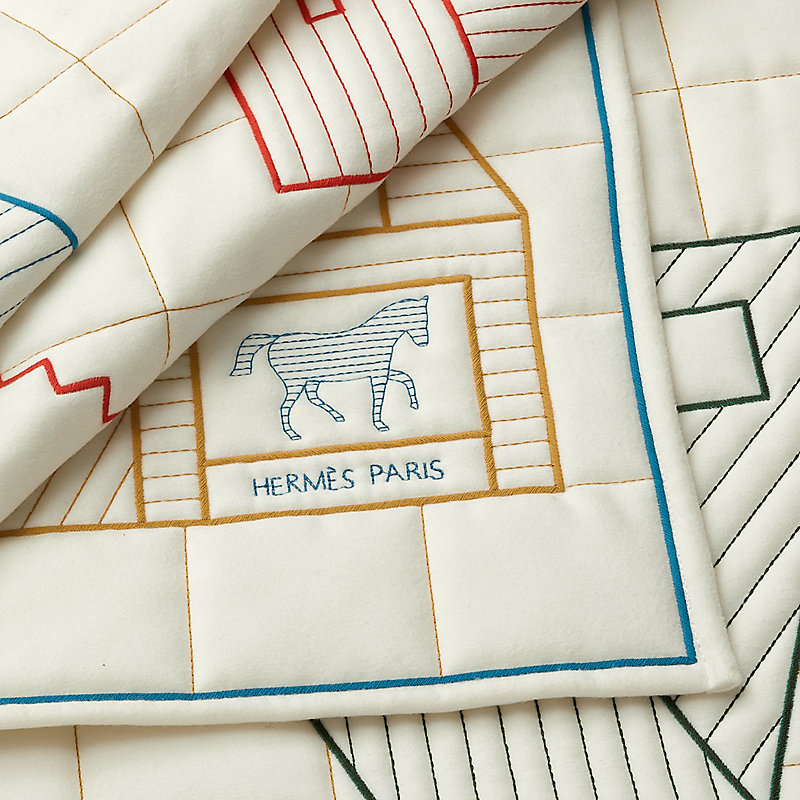 Les Cabanes blanket | Hermès USA